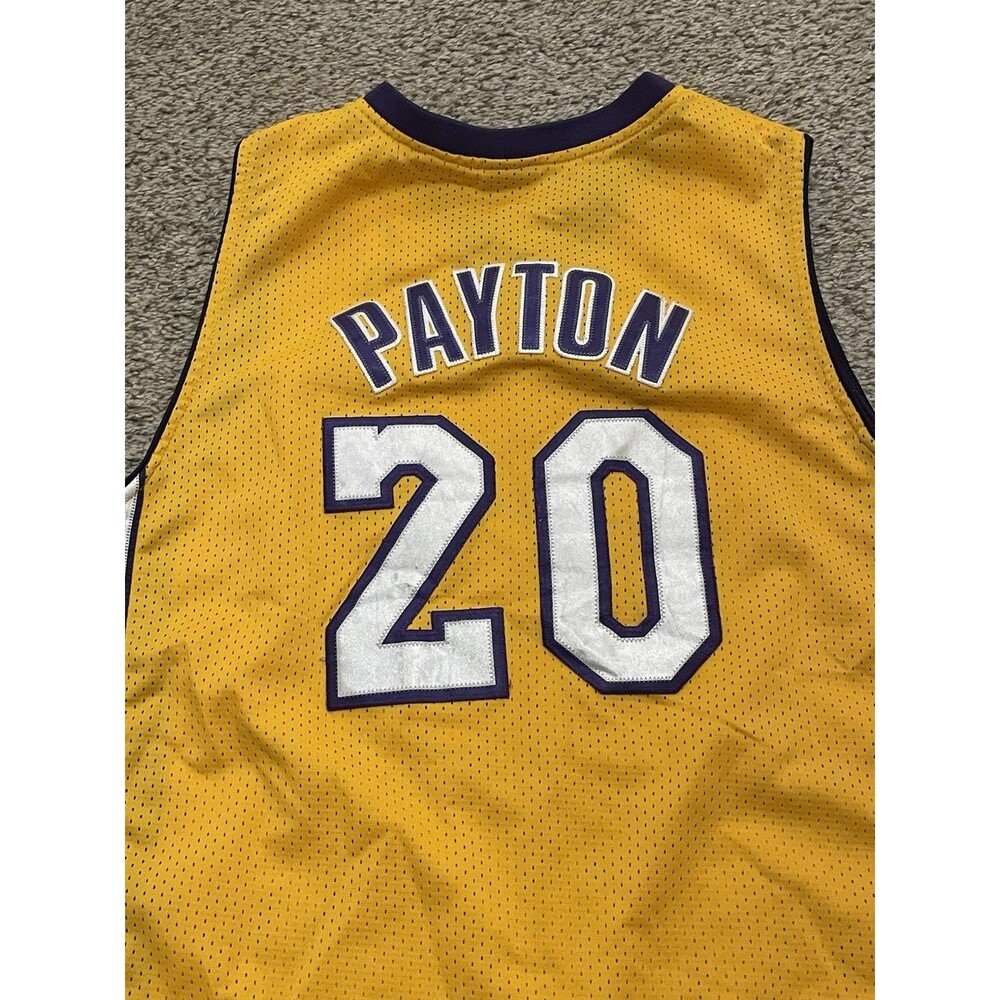 VTG Nike Authentic LA Lakers Gary Payton Large Jersey Youth Stitched EUC - Picture 3 of 6